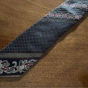 Men's Vintage Black Polka Dot COURCHEVEL Silk NECKTIE Elegant Tie